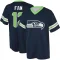 12th Fan Name & Number Game Day V-Neck T-Shirt - Navy