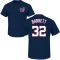 Aaron Barrett Name & Number T-Shirt - Navy