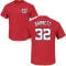 Aaron Barrett Name & Number T-Shirt - Red