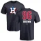 Aaron Brown Name and Number Banner Wave T-Shirt - Navy