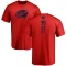 Aaron Dell One Color Backer T-Shirt - Red