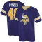 Aaron Dykes Name & Number Game Day V-Neck T-Shirt - Purple