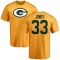 Aaron Jones Name & Number T-Shirt - Gold