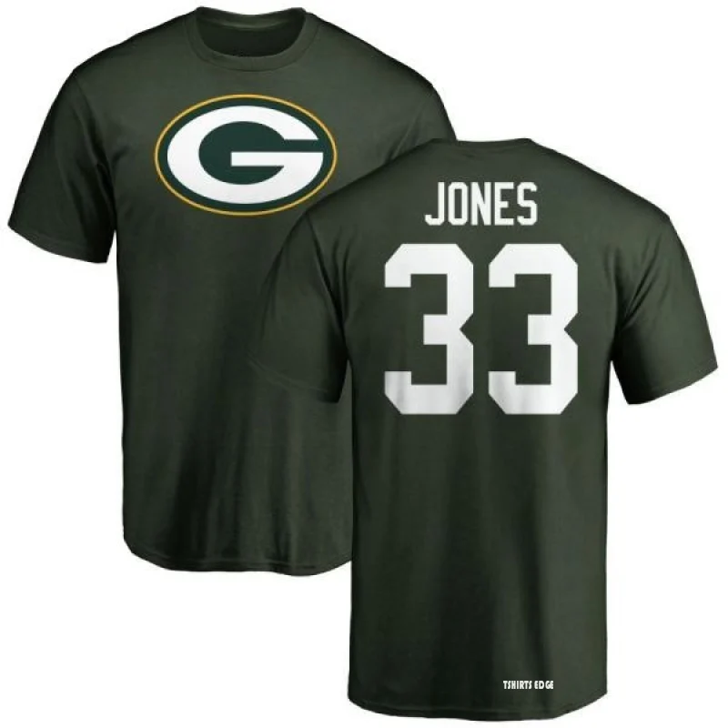 Aaron Jones Green Bay Packers Nike Name & Number T-Shirt - Green