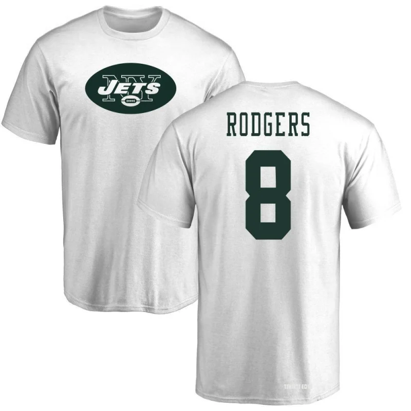 Aaron Rodgers Name & Number T-Shirt - White - Tshirtsedge