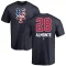 Abraham Almonte Name and Number Banner Wave T-Shirt - Navy