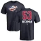 Adam Beckman Name and Number Banner Wave T-Shirt - Navy