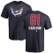 Adam Carlson Name and Number Banner Wave T-Shirt - Navy