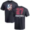 Adam Cracknell Name and Number Banner Wave T-Shirt - Navy