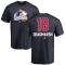 Adam Deadmarsh Name and Number Banner Wave T-Shirt - Navy