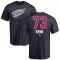 Adam Erne Name and Number Banner Wave T-Shirt - Navy