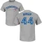 Addison Barger Name & Number T-Shirt - Gray