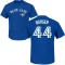 Addison Barger Name & Number T-Shirt - Royal