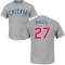 Addison Russell Name & Number T-Shirt - Gray