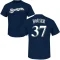 Adrian Houser Name & Number T-Shirt - Navy