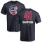 Adrian Sampson Name and Number Banner Wave T-Shirt - Navy