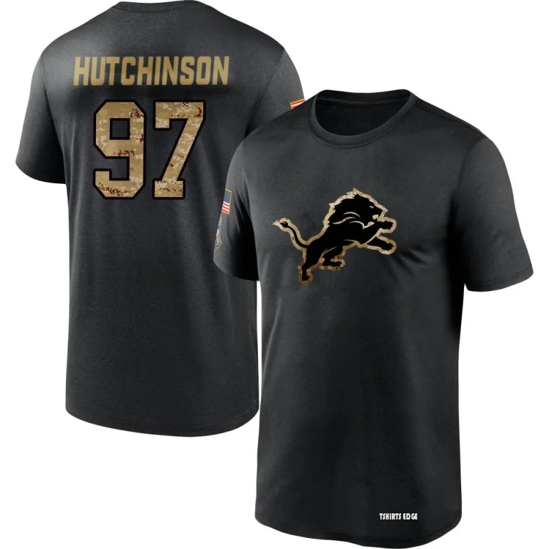 Aidan Hutchinson 2020 Salute To Service Performance T-Shirt - Black -  Tshirtsedge