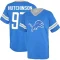 Aidan Hutchinson Los Name & Number Game Day V-Neck T-Shirt - Blue