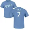 A.j. Hinch Name & Number T-Shirt - Light Blue