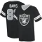 Al Davis Name & Number Game Day V-Neck T-Shirt - Black