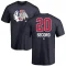 Al Secord Name and Number Banner Wave T-Shirt - Navy