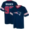 Alan Branch Name & Number Game Day V-Neck T-Shirt - Navy