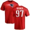 Alan Branch Name & Number T-Shirt - Red