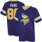 Alan Page Name & Number Game Day V-Neck T-Shirt - Purple