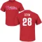 Alec Bohm Name & Number T-Shirt - Red