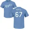 Alec Marsh Name & Number T-Shirt - Light Blue