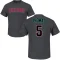 Alek Thomas Name & Number T-Shirt - Charcoal