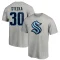 Ales Stezka Name & Number T-Shirt - Gray