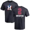 Alex Bregman Name and Number Banner Wave T-Shirt - Navy