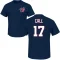 Alex Call Name & Number T-Shirt - Navy