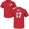 Alex Call Name & Number T-Shirt - Red