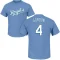 Alex Gordon Name & Number T-Shirt - Light Blue