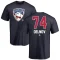 Alexander Delnov Name and Number Banner Wave T-Shirt - Navy