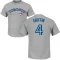 Alfredo Griffin Name & Number T-Shirt - Gray