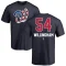 Amos Willingham Name and Number Banner Wave T-Shirt - Navy