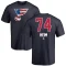 Andre Heim Name and Number Banner Wave T-Shirt - Navy