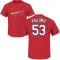 Andre Pallante Name & Number T-Shirt - Red