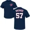 Andres Machado Name & Number T-Shirt - Navy