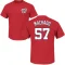 Andres Machado Name & Number T-Shirt - Red