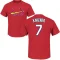 Andrew Knizner Name & Number T-Shirt - Red