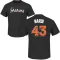 Andrew Nardi Name & Number T-Shirt - Black