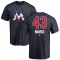 Andrew Nardi Name and Number Banner Wave T-Shirt - Navy