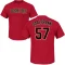 Andrew Saalfrank Name & Number T-Shirt - Crimson