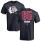 Andrew Shaw Name and Number Banner Wave T-Shirt - Navy