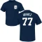 Andy Ibanez Name & Number T-Shirt - Navy