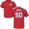 Anthony Banda Name & Number T-Shirt - Red